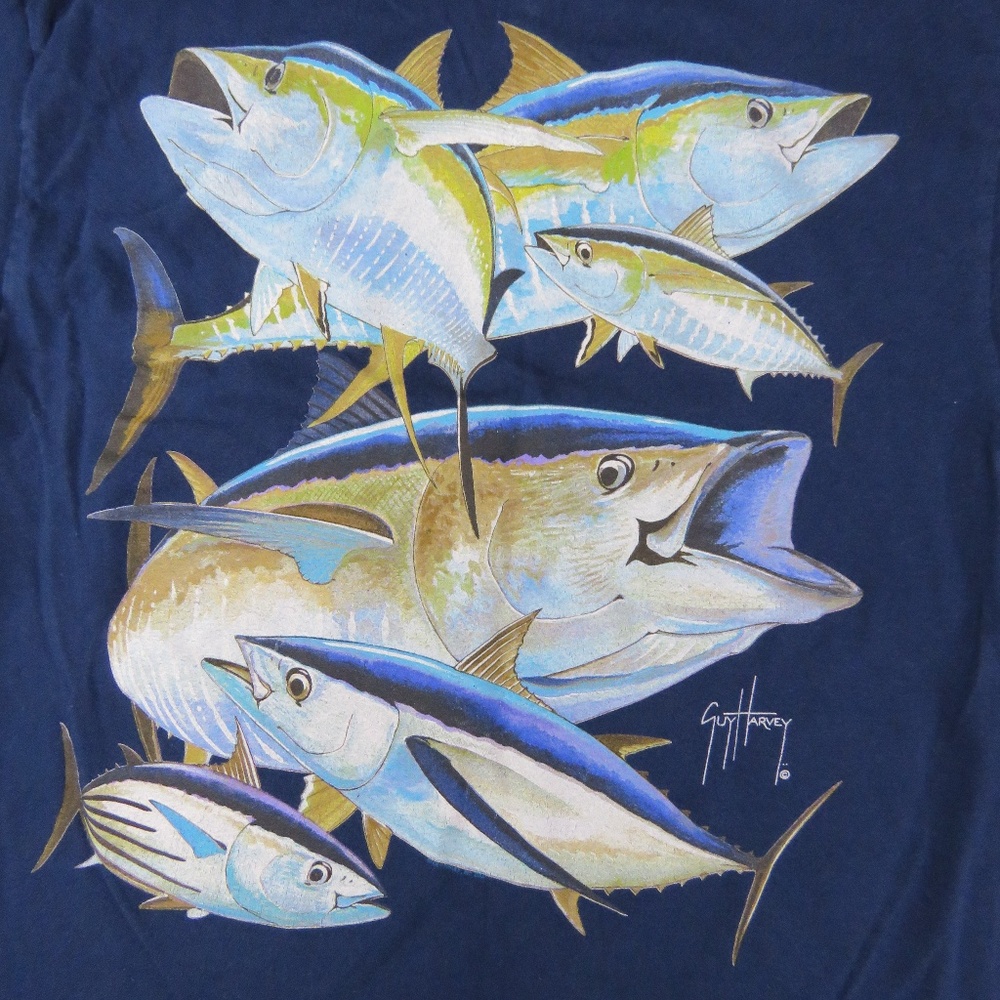 GUY HARVEY BLUEWATER SZ M Tshirt
